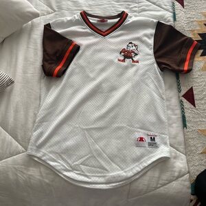 Cleveland Browns Mitchell and Ness Mesh V Neck